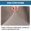 image:imageHVERSAILTEX Ottoman and Sofa Seat Cushion Combined Cover Slipcover Rectangle Sofa Slipcover Fit Length 5675 Suitable for L Shaped Seat Cushion Cover or Chaise Part Cover Stretch Thick Soft  GreyTaupe