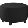 image:imageHVERSAILTEX Ottoman and Sofa Seat Cushion Combined Cover Slipcover Rectangle Sofa Slipcover Fit Length 5675 Suitable for L Shaped Seat Cushion Cover or Chaise Part Cover Stretch Thick Soft  GreyBlack