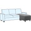 image:imageHVERSAILTEX Ottoman and Sofa Seat Cushion Combined Cover Slipcover Rectangle Sofa Slipcover Fit Length 5675 Suitable for L Shaped Seat Cushion Cover or Chaise Part Cover Stretch Thick Soft  GreyGrey
