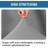 image:imageHVERSAILTEX Ottoman and Sofa Seat Cushion Combined Cover Slipcover Rectangle Sofa Slipcover Fit Length 5675 Suitable for L Shaped Seat Cushion Cover or Chaise Part Cover Stretch Thick Soft  GreyDove
