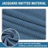 image:imageHVERSAILTEX Ottoman and Sofa Seat Cushion Combined Cover Slipcover Rectangle Sofa Slipcover Fit Length 5675 Suitable for L Shaped Seat Cushion Cover or Chaise Part Cover Stretch Thick Soft  GreyDusty Blue