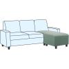 image:imageHVERSAILTEX Ottoman and Sofa Seat Cushion Combined Cover Slipcover Rectangle Sofa Slipcover Fit Length 5675 Suitable for L Shaped Seat Cushion Cover or Chaise Part Cover Stretch Thick Soft  GreySage