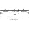 image:imageHVERSAILTEX Window Curtain Rods for Windows 66 to 120 Inches Adjustable Decorative 34 Inch Diameter Standard Single Window Curtain Rod Set with Acrylic Diamond Finials Nickel