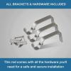 image:imageHVERSAILTEX Window Curtain Rods for Windows 66 to 120 Inches Adjustable Decorative 34 Inch Diameter Standard Single Window Curtain Rod Set with Acrylic Diamond Finials Nickel