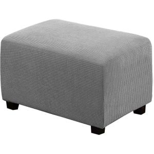 image:imageHVERSAILTEX Ottoman and Sofa Seat Cushion Combined Cover Slipcover Rectangle Sofa Slipcover Fit Length 5675 Suitable for L Shaped Seat Cushion Cover or Chaise Part Cover Stretch Thick Soft  GreyDove