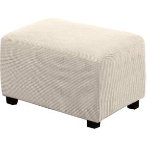 image:imageHVERSAILTEX Ottoman and Sofa Seat Cushion Combined Cover Slipcover Rectangle Sofa Slipcover Fit Length 5675 Suitable for L Shaped Seat Cushion Cover or Chaise Part Cover Stretch Thick Soft  GreyNatural