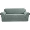 image:imageHVERSAILTEX Sofa Cover 2 Piece Stretch Couch Covers for 3 Cushion Couch Sofa Slipcover Protector with Individual Seat Cushion Covers Suit for T CushionBox Cushion Sofa 7288 Island FossiSage