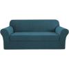 image:imageHVERSAILTEX Sofa Cover 2 Piece Stretch Couch Covers for 3 Cushion Couch Sofa Slipcover Protector with Individual Seat Cushion Covers Suit for T CushionBox Cushion Sofa 7288 Island FossiDeep Teal