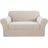 image:imageHVERSAILTEX Sofa Cover 2 Piece Stretch Couch Covers for 3 Cushion Couch Sofa Slipcover Protector with Individual Seat Cushion Covers Suit for T CushionBox Cushion Sofa 7288 Island FossiIsland Fossi