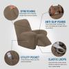 image:imageHVERSAILTEX High Stretch Recliner Chair Covers Large Size Oversized Plush Chair Slip Covers with Arms 1Piece Furniture Protector Couch Soft with Elastic Bottom Non SlipRecliner Stone BlueMocha