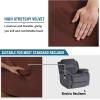 image:imageHVERSAILTEX High Stretch Recliner Chair Covers Large Size Oversized Plush Chair Slip Covers with Arms 1Piece Furniture Protector Couch Soft with Elastic Bottom Non SlipRecliner Stone BlueBurnt Brick