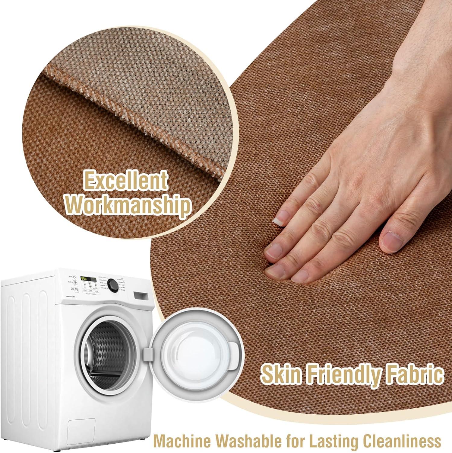 image:imageHVERSAILTEX Twin Size Armless Futon Mattress Covers for Traditional Japanese Futon Mattress Soft MixedColor Chenille Couch Slipcovers Floor Mats Sofa Protector Zippered Sleeper Sofa CoverCaramelCaramel