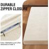 image:imageHVERSAILTEX Twin Size Armless Futon Mattress Covers for Traditional Japanese Futon Mattress Soft MixedColor Chenille Couch Slipcovers Floor Mats Sofa Protector Zippered Sleeper Sofa CoverCaramelCream