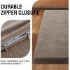 image:imageHVERSAILTEX Twin Size Armless Futon Mattress Covers for Traditional Japanese Futon Mattress Soft MixedColor Chenille Couch Slipcovers Floor Mats Sofa Protector Zippered Sleeper Sofa CoverCaramelTaupe