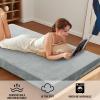 image:imageHVERSAILTEX Twin Size Armless Futon Mattress Covers for Traditional Japanese Futon Mattress Soft MixedColor Chenille Couch Slipcovers Floor Mats Sofa Protector Zippered Sleeper Sofa CoverCaramelDove