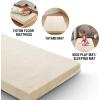 image:imageHVERSAILTEX Twin Size Armless Futon Mattress Covers for Traditional Japanese Futon Mattress Soft MixedColor Chenille Couch Slipcovers Floor Mats Sofa Protector Zippered Sleeper Sofa CoverCaramelCream