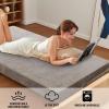 image:imageHVERSAILTEX Twin Size Armless Futon Mattress Covers for Traditional Japanese Futon Mattress Soft MixedColor Chenille Couch Slipcovers Floor Mats Sofa Protector Zippered Sleeper Sofa CoverCaramelTaupe