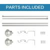 image:imageHVERSAILTEX Double Curtain Rods for Windows 162 to 906 Inches 34 inch Diameter Adjustable Decorative Telescoping Heavy Duty Drapery Rod BronzeGoldish Nickel