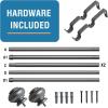 image:imageHVERSAILTEX Double Curtain Rods for Windows 162 to 906 Inches 34 inch Diameter Adjustable Decorative Telescoping Heavy Duty Drapery Rod BronzePewter