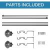 image:imageHVERSAILTEX Double Curtain Rods for Windows 162 to 906 Inches 34 inch Diameter Adjustable Decorative Telescoping Heavy Duty Drapery Rod BronzePewter