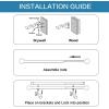 image:imageHVERSAILTEX Double Curtain Rods for Windows 162 to 906 Inches 34 inch Diameter Adjustable Decorative Telescoping Heavy Duty Drapery Rod BronzeWhite