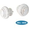 image:imageHVERSAILTEX Double Curtain Rods for Windows 162 to 906 Inches 34 inch Diameter Adjustable Decorative Telescoping Heavy Duty Drapery Rod BronzeWhite