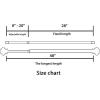 image:imageHVERSAILTEX Double Curtain Rods for Windows 162 to 906 Inches 34 inch Diameter Adjustable Decorative Telescoping Heavy Duty Drapery Rod BronzeWhite