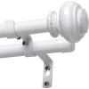 image:imageHVERSAILTEX Double Curtain Rods for Windows 162 to 906 Inches 34 inch Diameter Adjustable Decorative Telescoping Heavy Duty Drapery Rod BronzeWhite