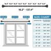 image:imageHVERSAILTEX Curtain Rods for Windows 162 to 438 Inches 34 inch Diameter Adjustable Decorative Telescoping Curtain Rod with Brackets Heavy Duty Splicing Window Rods with Classic Finials BronzeBronze