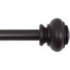 image:imageHVERSAILTEX Curtain Rods for Windows 162 to 438 Inches 34 inch Diameter Adjustable Decorative Telescoping Curtain Rod with Brackets Heavy Duty Splicing Window Rods with Classic Finials BronzeBronze