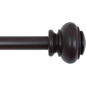 image:imageHVERSAILTEX Curtain Rods for Windows 162 to 438 Inches 34 inch Diameter Adjustable Decorative Telescoping Curtain Rod with Brackets Heavy Duty Splicing Window Rods with Classic Finials BronzeBronze