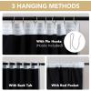 image:imageHVERSAILTEX Blackout Curtains 84 Inch Length 2 Panels Set for Living Room Bedroom Back Tab Pinch Pleated Thermal Insulated Room Darkening Light Blocking Curtains with Hooks Pumice StoneStone Blue