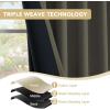 image:imageHVERSAILTEX Blackout Curtains 84 Inch Length 2 Panels Set for Living Room Bedroom Back Tab Pinch Pleated Thermal Insulated Room Darkening Light Blocking Curtains with Hooks Pumice StoneOlive
