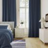 image:imageHVERSAILTEX Blackout Curtains 84 Inch Length 2 Panels Set for Living Room Bedroom Back Tab Pinch Pleated Thermal Insulated Room Darkening Light Blocking Curtains with Hooks Pumice StoneNavy