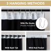 image:imageHVERSAILTEX Blackout Curtains 84 Inch Length 2 Panels Set for Living Room Bedroom Back Tab Pinch Pleated Thermal Insulated Room Darkening Light Blocking Curtains with Hooks Pumice StoneCharcoal Gray