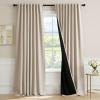 image:imageHVERSAILTEX Blackout Curtains 84 Inch Length 2 Panels Set for Living Room Bedroom Back Tab Pinch Pleated Thermal Insulated Room Darkening Light Blocking Curtains with Hooks Pumice StoneFog