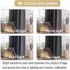 image:imageHVERSAILTEX Blackout Curtains 84 Inch Length 2 Panels Set for Living Room Bedroom Back Tab Pinch Pleated Thermal Insulated Room Darkening Light Blocking Curtains with Hooks Pumice StoneCharcoal Gray