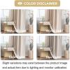 image:imageHVERSAILTEX Blackout Curtains 84 Inch Length 2 Panels Set for Living Room Bedroom Back Tab Pinch Pleated Thermal Insulated Room Darkening Light Blocking Curtains with Hooks Pumice StoneFog