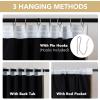 image:imageHVERSAILTEX Blackout Curtains 84 Inch Length 2 Panels Set for Living Room Bedroom Back Tab Pinch Pleated Thermal Insulated Room Darkening Light Blocking Curtains with Hooks Pumice StoneMacchiato
