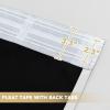 image:imageHVERSAILTEX Blackout Curtains 84 Inch Length 2 Panels Set for Living Room Bedroom Back Tab Pinch Pleated Thermal Insulated Room Darkening Light Blocking Curtains with Hooks Pumice StoneGreyish White