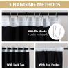 image:imageHVERSAILTEX Blackout Curtains 84 Inch Length 2 Panels Set for Living Room Bedroom Back Tab Pinch Pleated Thermal Insulated Room Darkening Light Blocking Curtains with Hooks Pumice StoneGreyish White