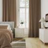 image:imageHVERSAILTEX Blackout Curtains 84 Inch Length 2 Panels Set for Living Room Bedroom Back Tab Pinch Pleated Thermal Insulated Room Darkening Light Blocking Curtains with Hooks Pumice StoneMacchiato