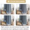 image:imageHVERSAILTEX Blackout Curtains 84 Inch Length 2 Panels Set for Living Room Bedroom Back Tab Pinch Pleated Thermal Insulated Room Darkening Light Blocking Curtains with Hooks Pumice StoneStone Blue