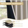 image:imageHVERSAILTEX Blackout Curtains 84 Inch Length 2 Panels Set for Living Room Bedroom Back Tab Pinch Pleated Thermal Insulated Room Darkening Light Blocking Curtains with Hooks Pumice StonePumice Stone