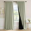 image:imageHVERSAILTEX Blackout Curtains 84 Inch Length 2 Panels Set for Living Room Bedroom Back Tab Pinch Pleated Thermal Insulated Room Darkening Light Blocking Curtains with Hooks Pumice StoneSage