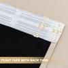 image:imageHVERSAILTEX Blackout Curtains 84 Inch Length 2 Panels Set for Living Room Bedroom Back Tab Pinch Pleated Thermal Insulated Room Darkening Light Blocking Curtains with Hooks Pumice StoneFog