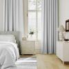 image:imageHVERSAILTEX Blackout Curtains 84 Inch Length 2 Panels Set for Living Room Bedroom Back Tab Pinch Pleated Thermal Insulated Room Darkening Light Blocking Curtains with Hooks Pumice StoneGreyish White