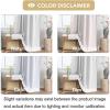 image:imageHVERSAILTEX Blackout Curtains 84 Inch Length 2 Panels Set for Living Room Bedroom Back Tab Pinch Pleated Thermal Insulated Room Darkening Light Blocking Curtains with Hooks Pumice StoneGreyish White