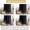 image:imageHVERSAILTEX Blackout Curtains 84 Inch Length 2 Panels Set for Living Room Bedroom Back Tab Pinch Pleated Thermal Insulated Room Darkening Light Blocking Curtains with Hooks Pumice StoneBlack