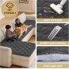 image:imageHVERSAILTEX Chenille Couch Cover for Dogs Washable Soft Fuzzy Chaise Cover Sectional Couch Covers for L Shaped Sofa Both LeftRight Thick Pet Couch Cover Protector NonSlipStone Blue 34 x 68Grey